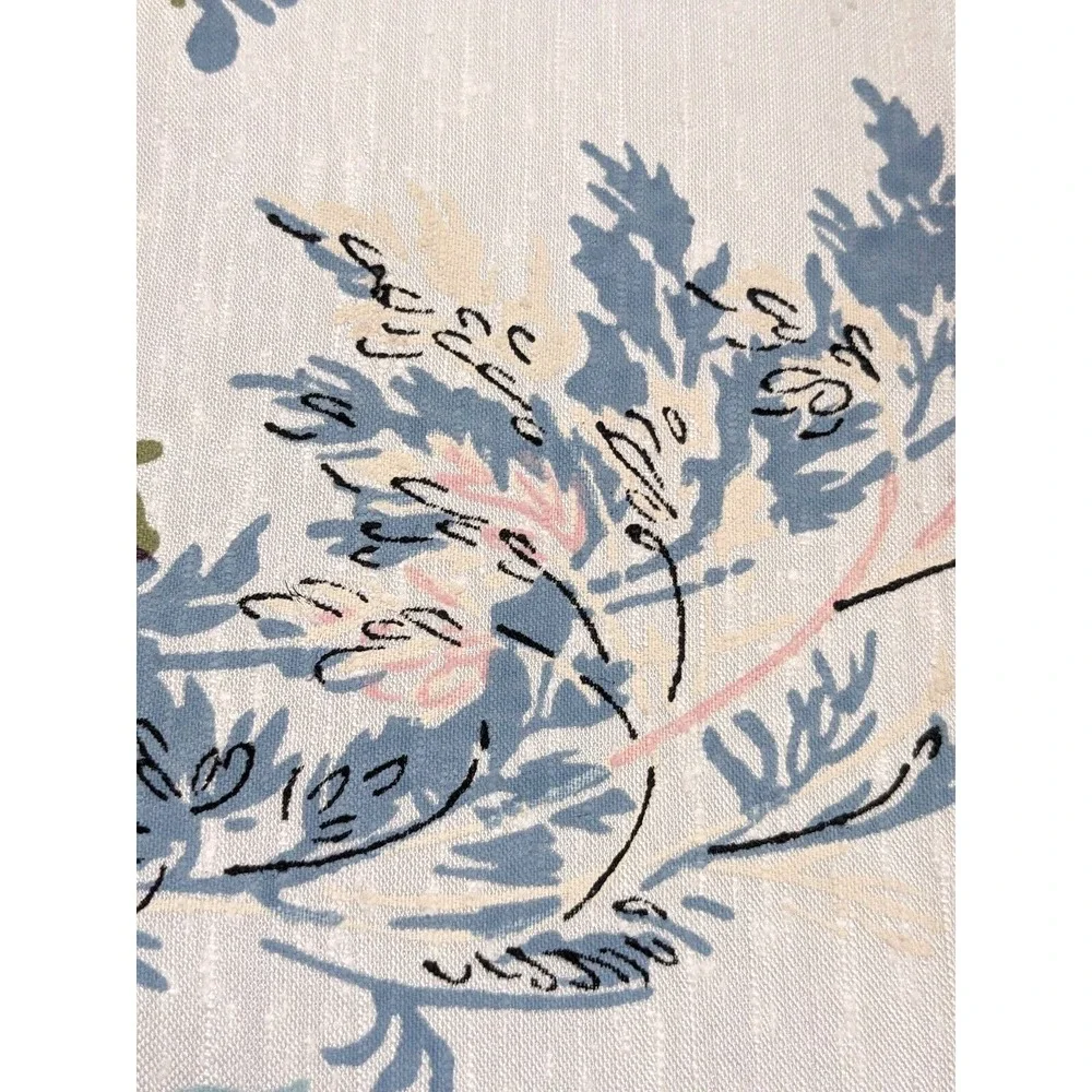 Vintage Mid-Century Home Décor Romantic Floral Fabric‎ Purple Blue Pink 24